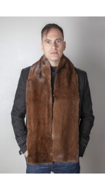 Scandinavian mink fur stole-scarf